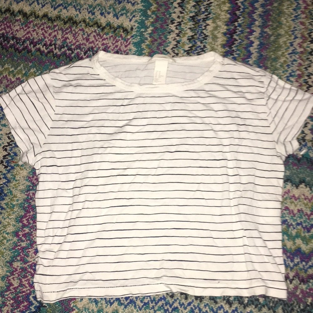 Striped crop top